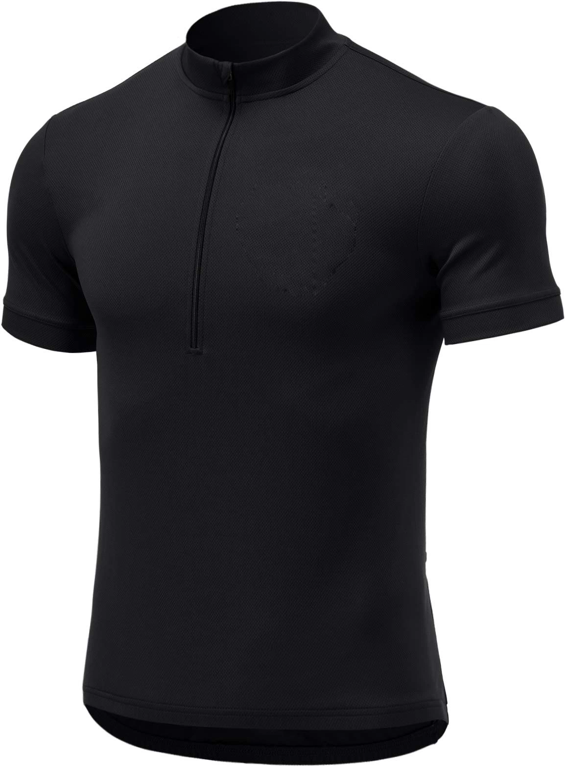 Quick Dry 1/4 Zip Sports Wear Shirt Men Sports Running T-Shirt Exercise Gym Fitness Tight Zipper Collar Shirts Bike Cycling Jersey