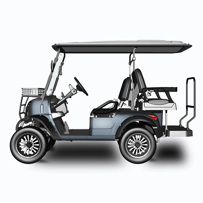 48/72V New Style B Modern Fashion 2023 Brand Design 4 Seat Sightseeing Bus Club Cart Electric Golf Buggy Hunting Cart with DOT