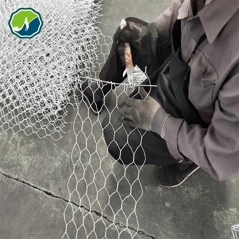 PET PVC HDP sechseckige Stein Gabion Drahtgitter Box Sack Gabion Wall