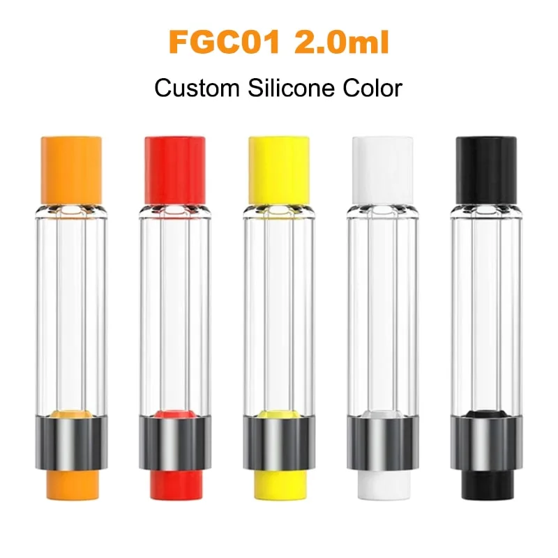 Newest Full Glass Vape Cartridge Disposable Carts Cartridges Ceramic Cell Empty Vape Atomizer OEM Logo Color