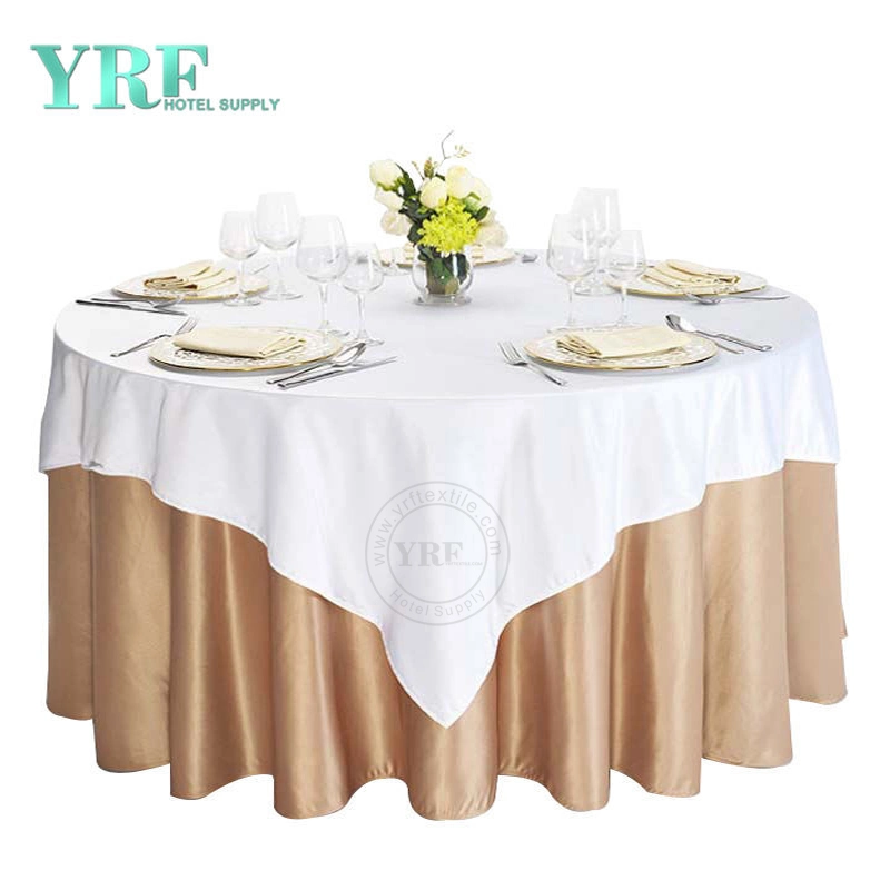 Banquete de boda de alta calidad 120/132elegante ropa de mesa redonda de pulg.