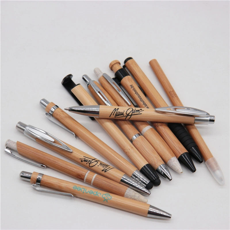 Eco Friendly Custom Logo Wooden Pen Bamboo Ball Pen