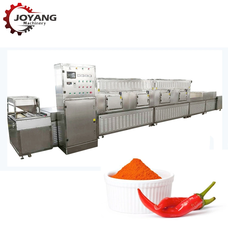 Spice Seasoning Turmeric Chilli Black Pepper Powder Processing Sterilization Microwave Dryer Machine