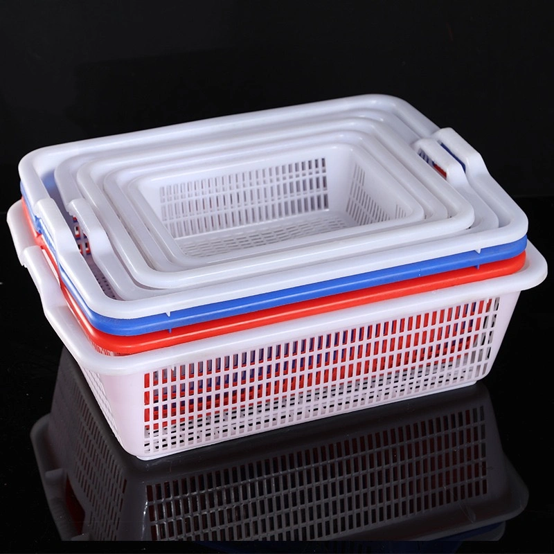 Wholesale/Supplier Rectangular Plastic Basket Fruit Vegetable Storage Bin Crates