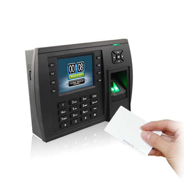 Biometric Time Recorder Fingerprint Attendance Device with User-Defined Attendance Status Function Keys (TFT500)