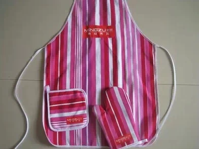 Moda baratos personalizados delantales de cocina de algodón de cocina