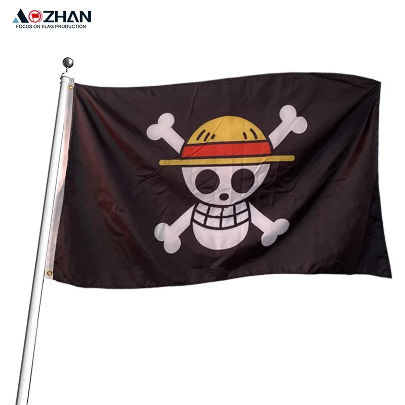 Comercio al por mayor mejor vender acciones 3X5 Fts Jack Rackham Jolly Roger pirata y Crossdouble bandera de la cuchilla