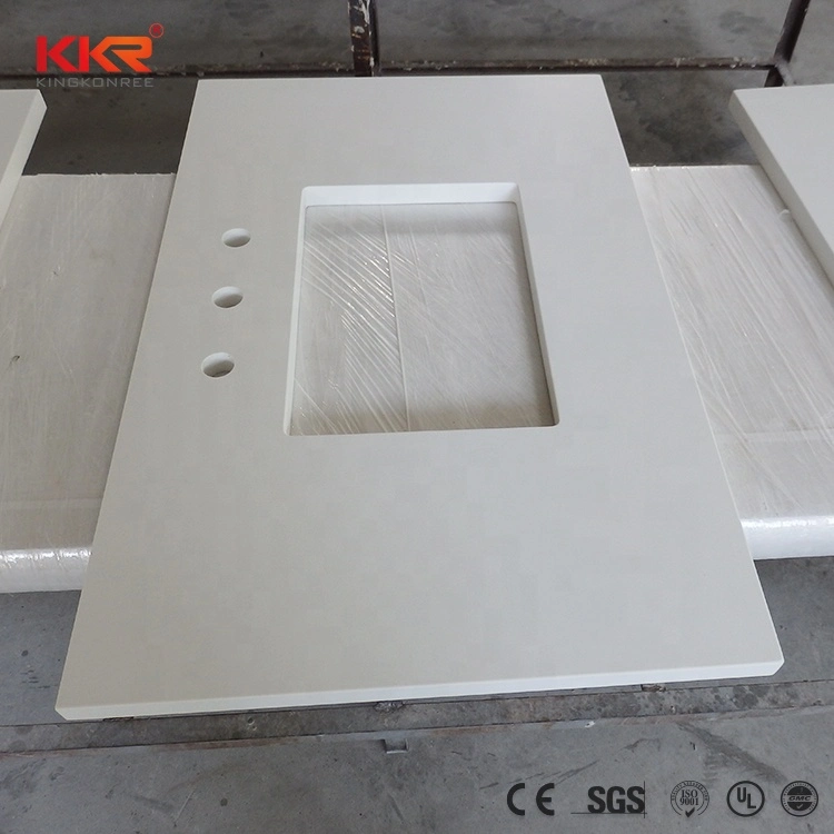 Kingkonree Customized Artificial Stone Sparkle Black Quartz Kitchen Countertop