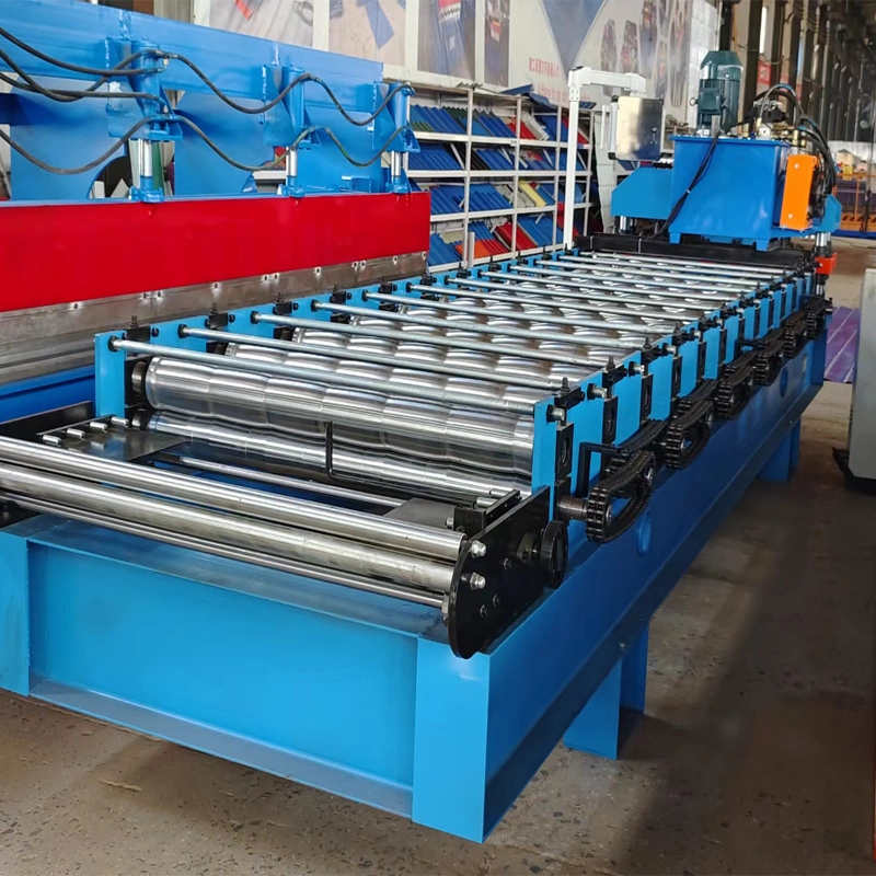 Automatic Colour Steel Step Formed Making Machine Glazed Tile Roofing Former Machine