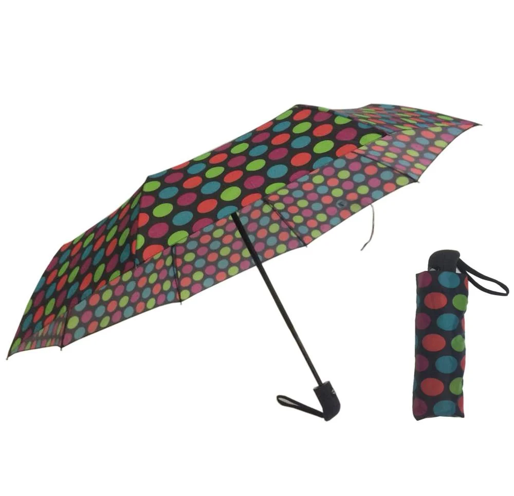 Abertura e Fechamento automático padrão de onda de tecido de nylon Umbrella Guarda de alta qualidade