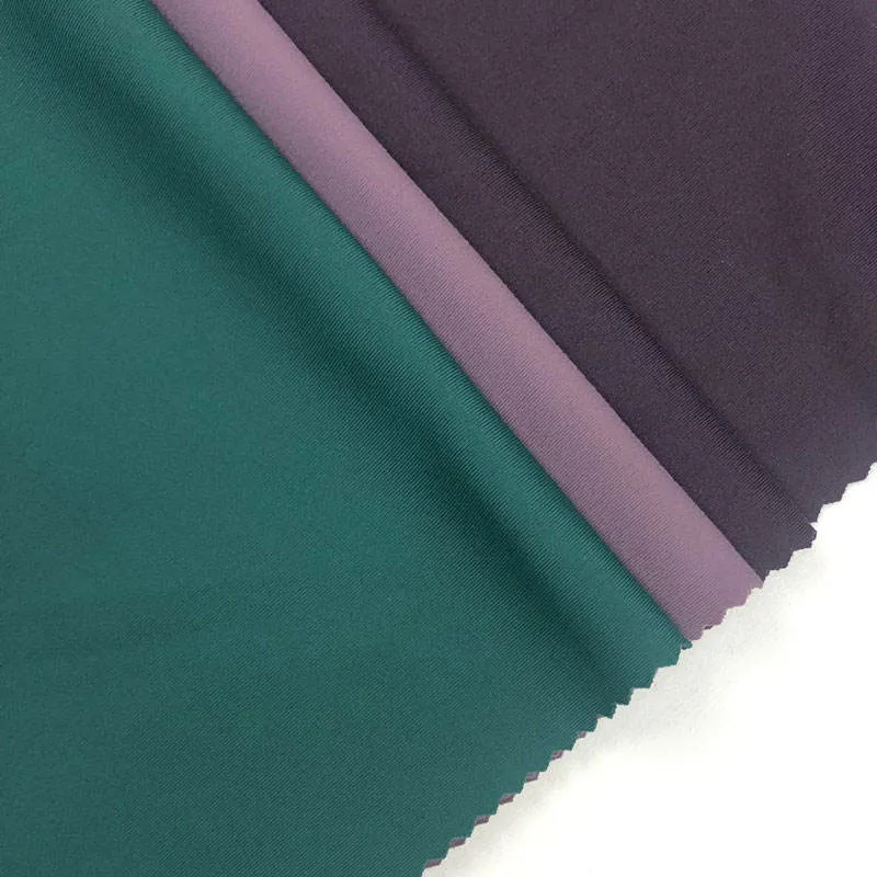 Double Sided High quality/High cost performance  Elastic Soft Matte Breathable Spandex Nylon Fabric for Sports