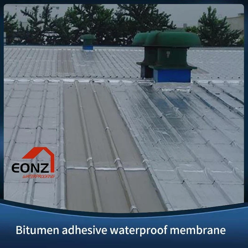 1,2mm Aluminium Laminated Film Bitumen selbstklebende wasserdichte Membran