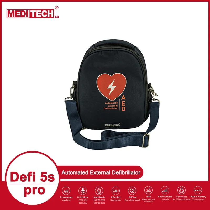 Aed Defibrillator with Energy Selectable and Visual Steps for Using