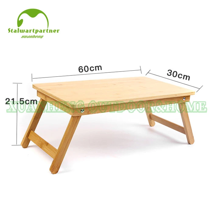 Naturally Bamboo Folding Bed Serving Tray with Legs