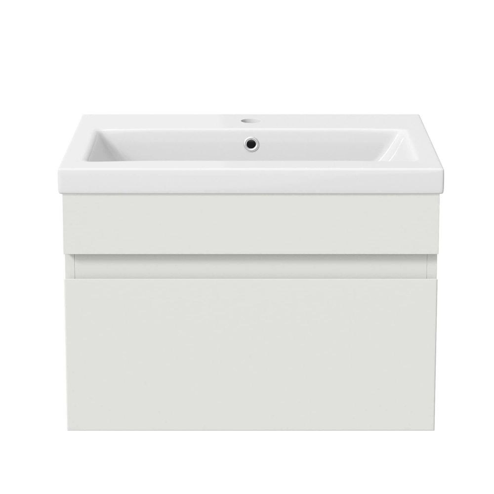 600mm Bathroom Vanity Unit Basin Storage Wall Hung White Cabinet Furniture