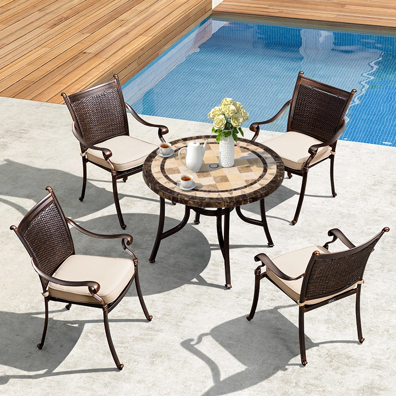 High quality/High cost performance  Custom Leisure Home Modern Rattan Patio Bistro Outdoor Garden Dining Furniture