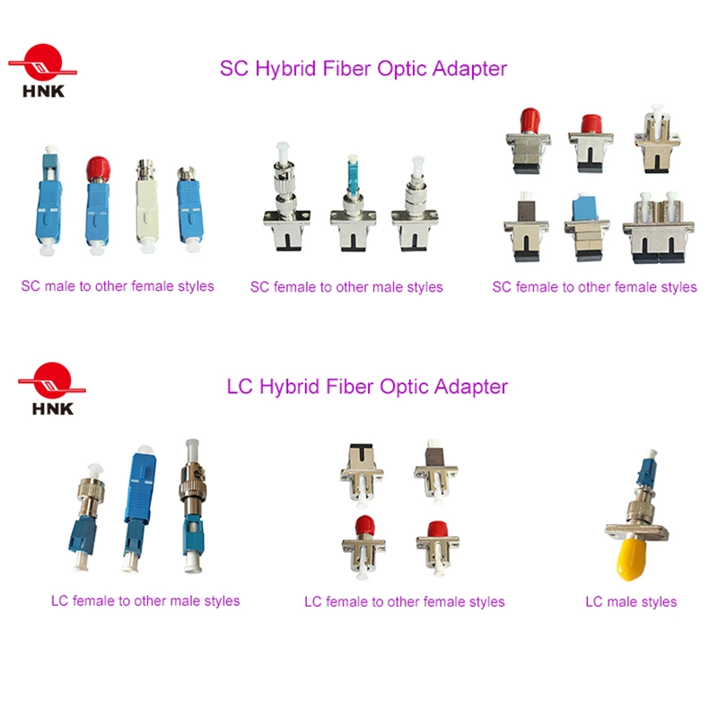 St Duplex Simplex Metal or Plastic Fiber Optic Adapter