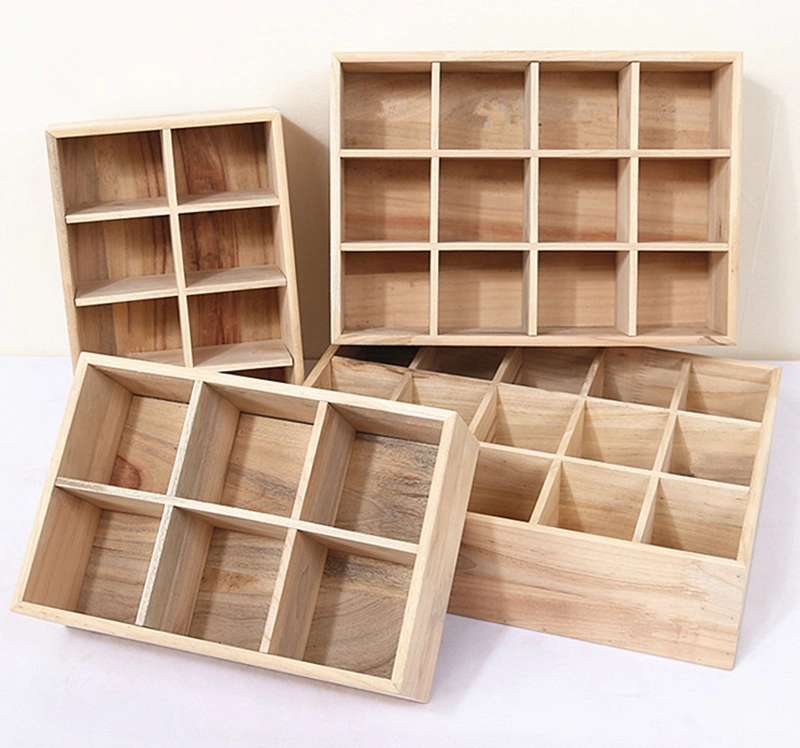 Boîte en bois à recevoir dans le tiroir