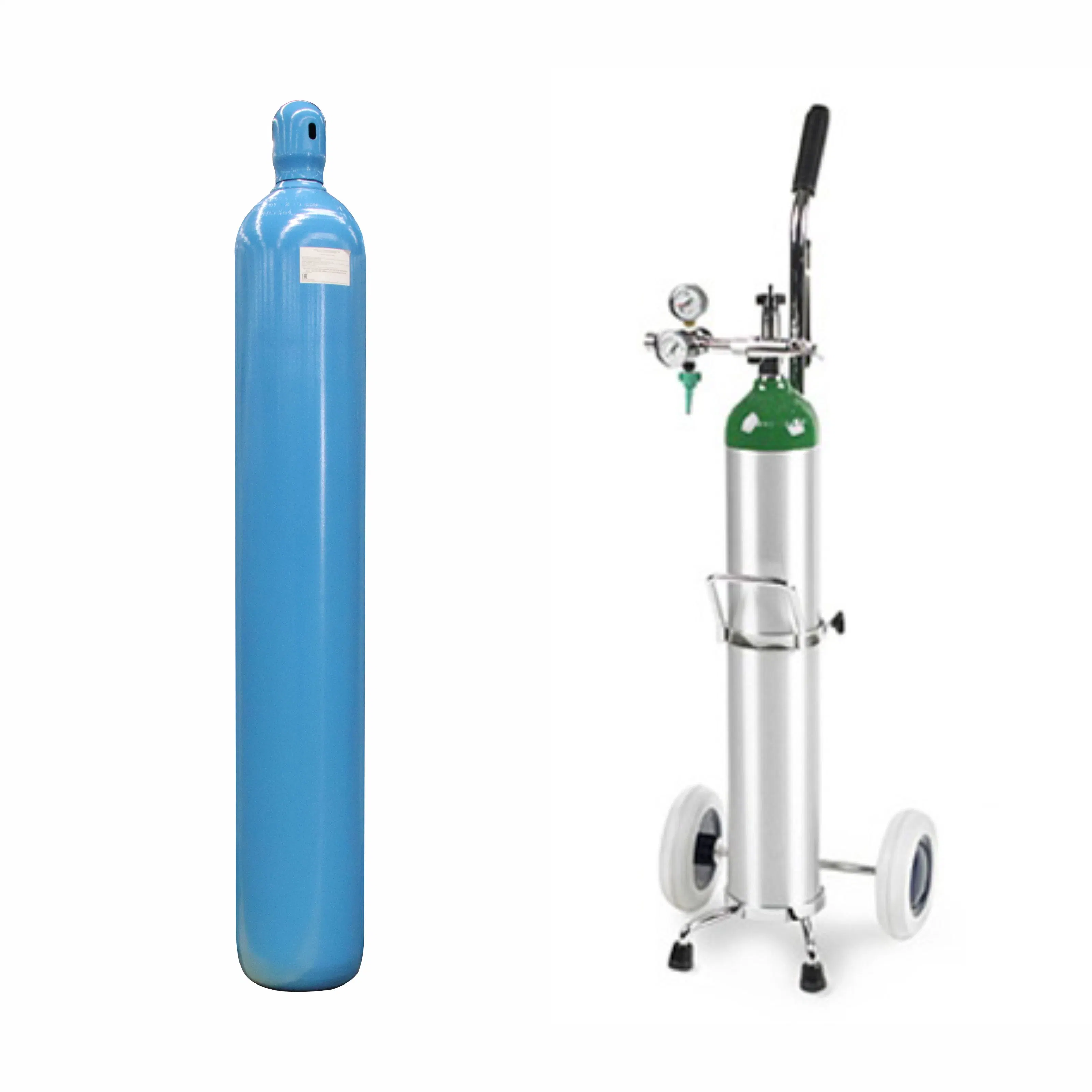 Portable Empty Medical Seamless Steel Oxygen Gas Cylinder Price