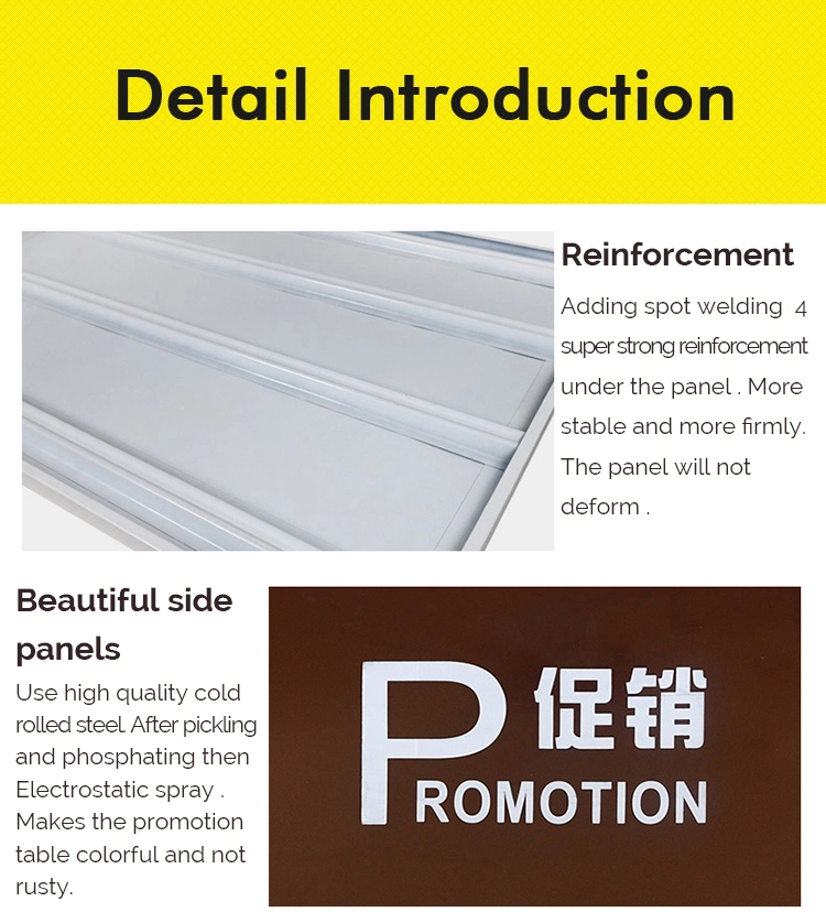 Supermarket Square Promotion Table Promotion Display Stand