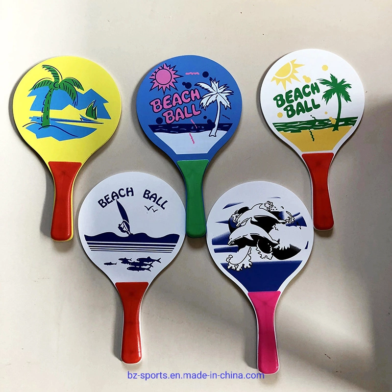 Wholesale/Supplier Cheap Price Good Quality Custom Logo Beach Paddle Ball Racket Set Wood Beach Paddle /Bat/Racket Set