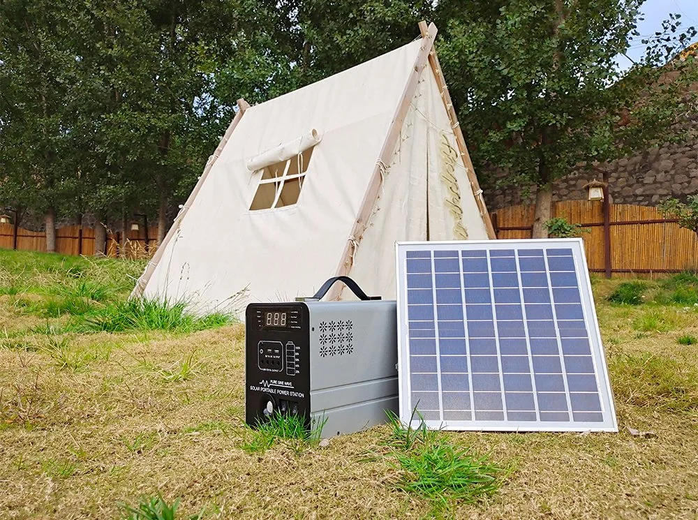 Calidad y Durabilidad 500W de la Energía Solar Casa Solar Kit Sistema de iluminación con lámparas LED/cargador de teléfono móvil para el mercado de África