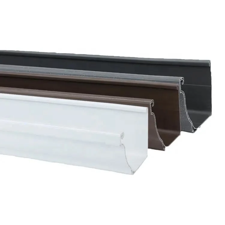 Malla metálica perforada Aluminium canaletas sistema de drenaje de techos Rain Gutter Guardias