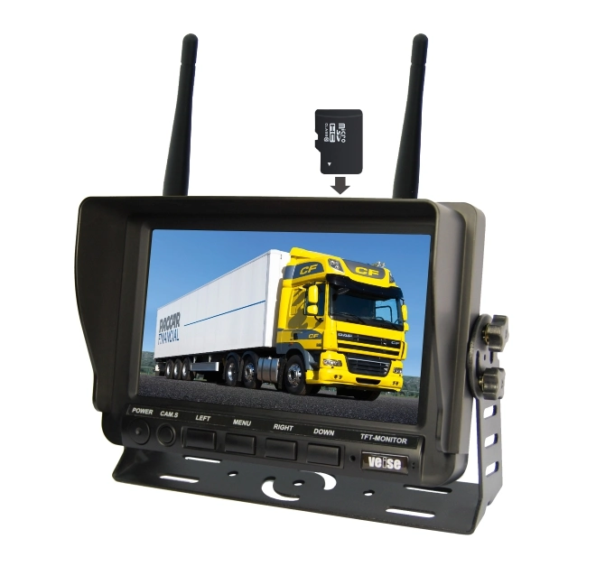 Heavy Duty Quad DVR Monitor Reversing Camera for Trucks, Buses & Vans