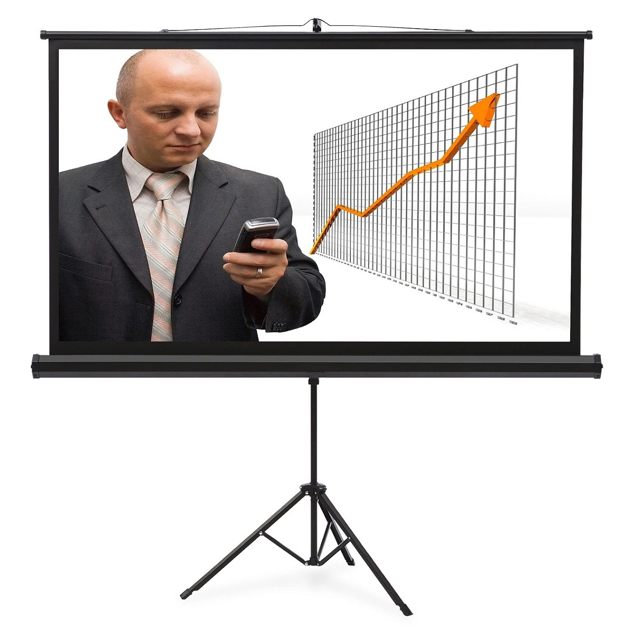 Portable Tripod Folding Projection White Screen 70"X70" OEM&ODM