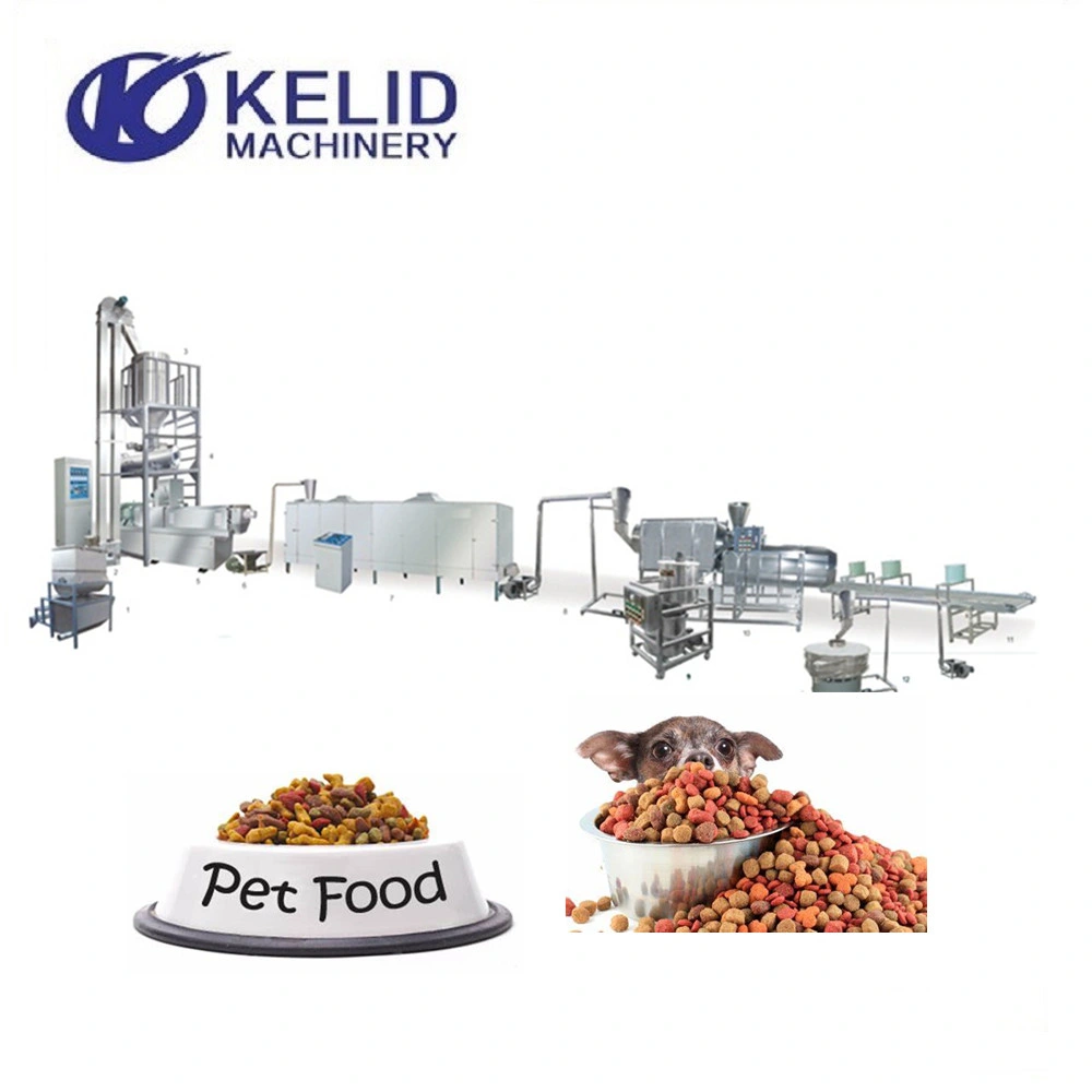 High Capacity Pet Dog Cat Food Extruder Extrusion Processing Manufacturing Machine