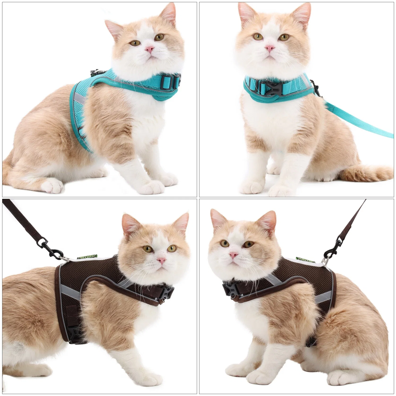 Factory Supply No Pull Reflective Pet Dog Harness and Leashes