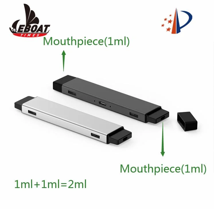 Eboattimes Patent Dual End 1ml Empty Vape Pod Disposable/Chargeable for Live Resin Oil