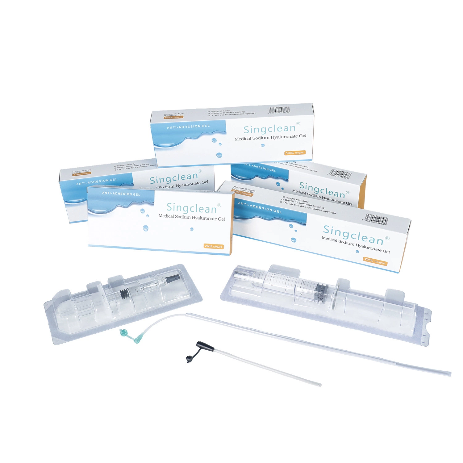 Buena biocompatibilidad 2.5ml, 5ml, 15ml 20ml High-Physical Alterability gel de ácido hialurónico médicos