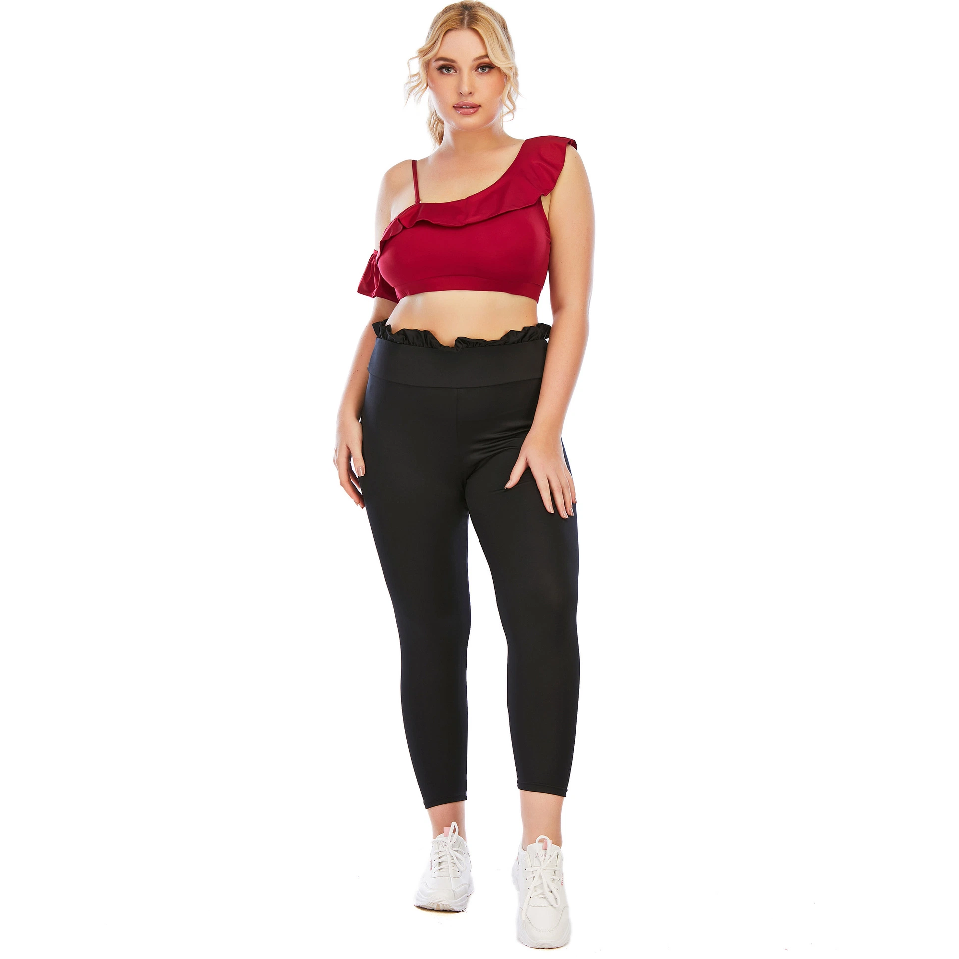 De nouveaux sports Sexy costume de Yoga beauté retour Soutien-gorge de sport de haut niveau de la taille de la hanche costume de remise en forme de levage Sportswear Activewear