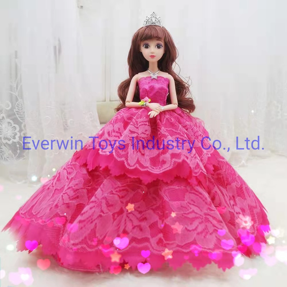 Plastic Toy Christmas Gift Doll Wedding Clothes Deluxe Wedding for Dolls