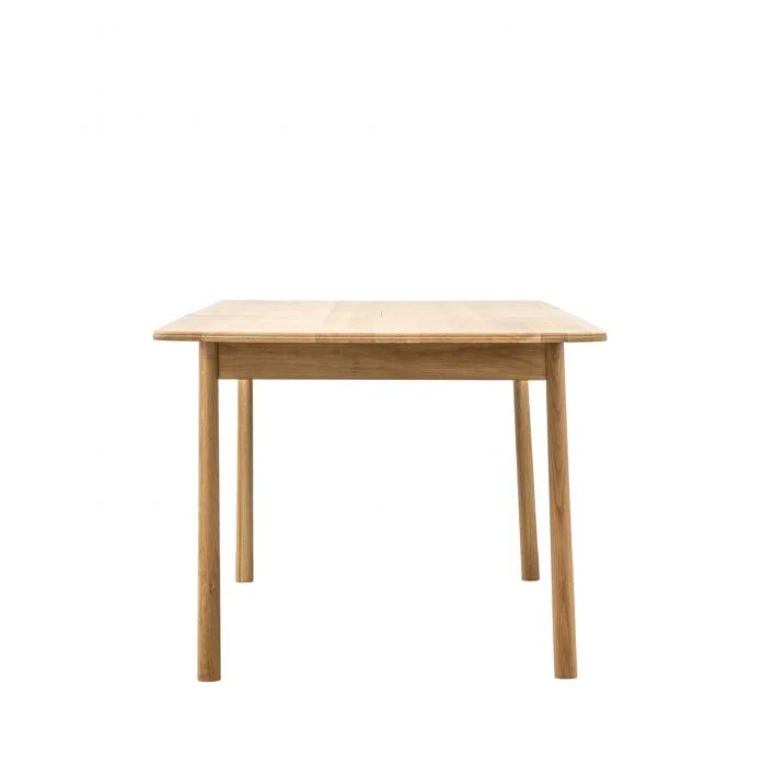 Rectángulo Nórdico sólido Roble/Chapa Extendable Madera comedor Mesa para 6-8 personas