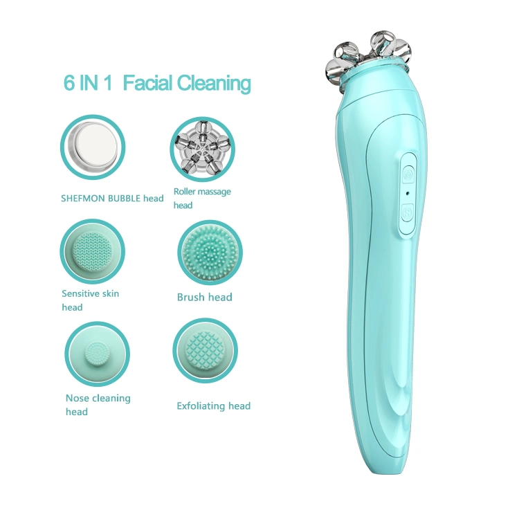 Wireless Charging Silicone Brush with Facial Cleaning System