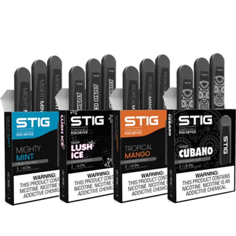 Electronic Cigarette Disposable Pod Device 3 PCS Per Pack Vgod Stiig with 8 Flavors Fast Shipping