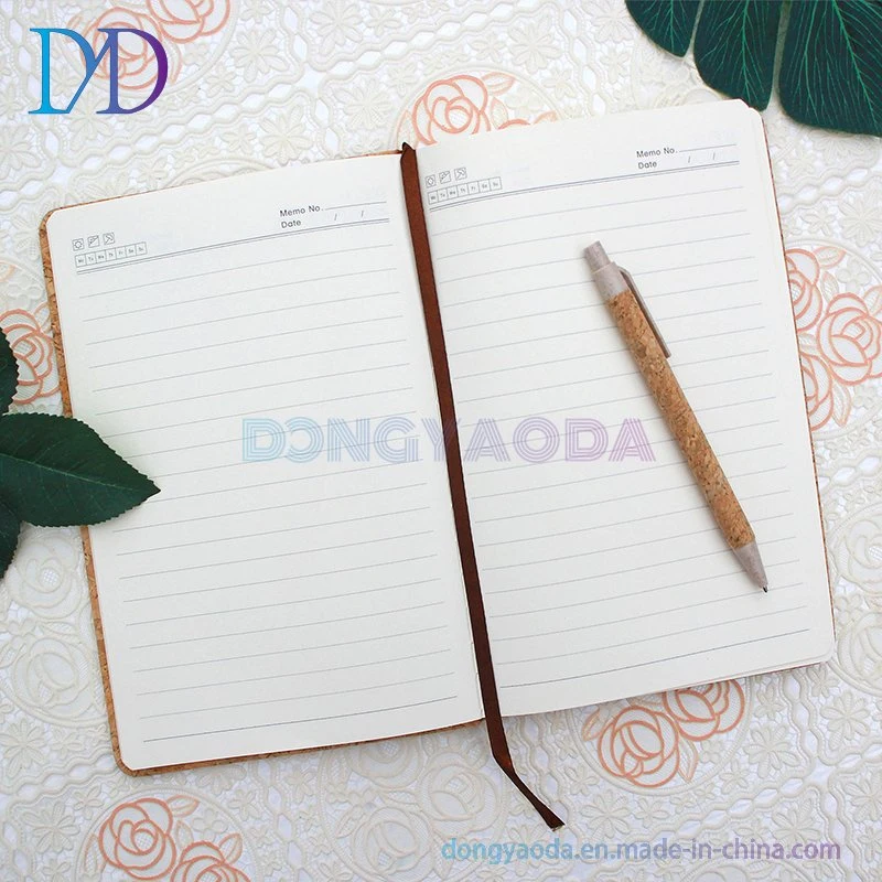 Cork A5 Notepad Two-Piece Latch Notebook Set Plus Logo