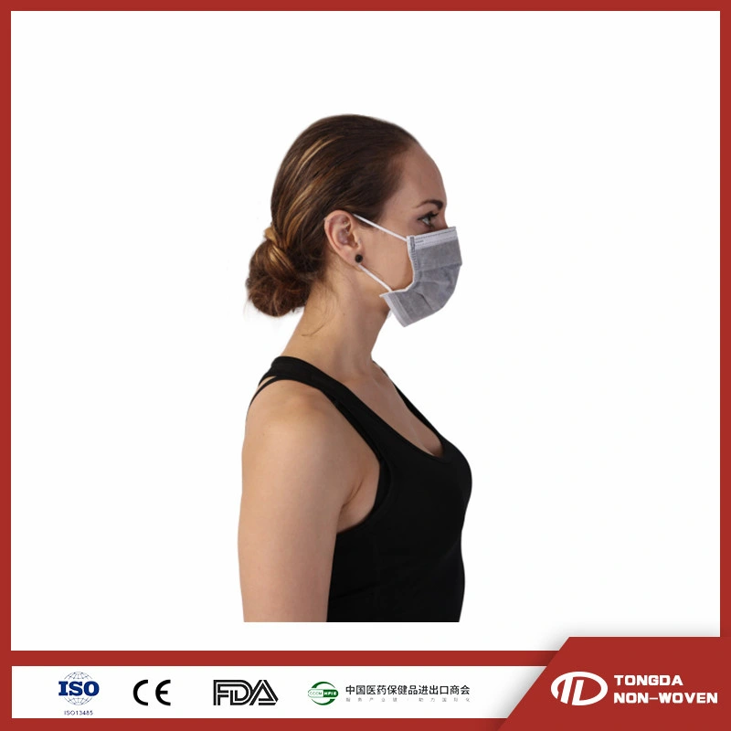 CE ISO White List Factory Cheap Price Nonwoven 3ply Disposable Face Maskes Design