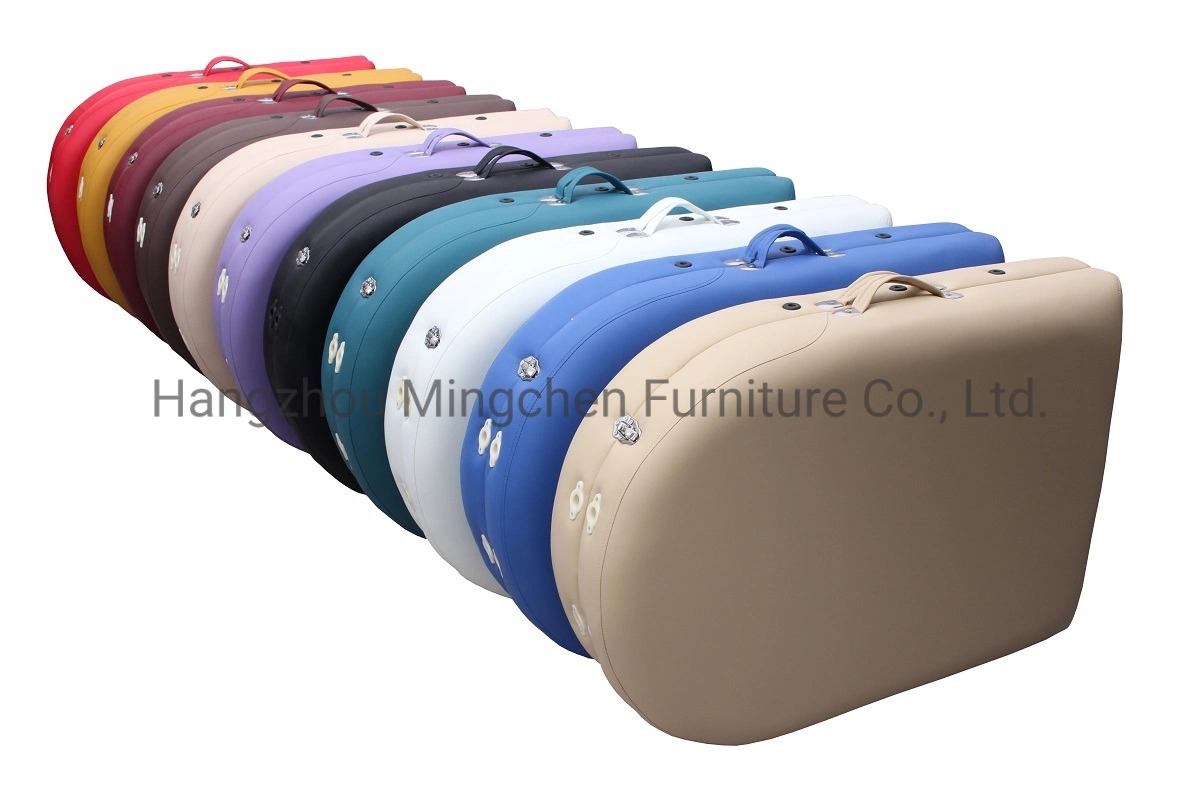 Salon Furniture Waterproof PU Leather Portable Folding Massage Table