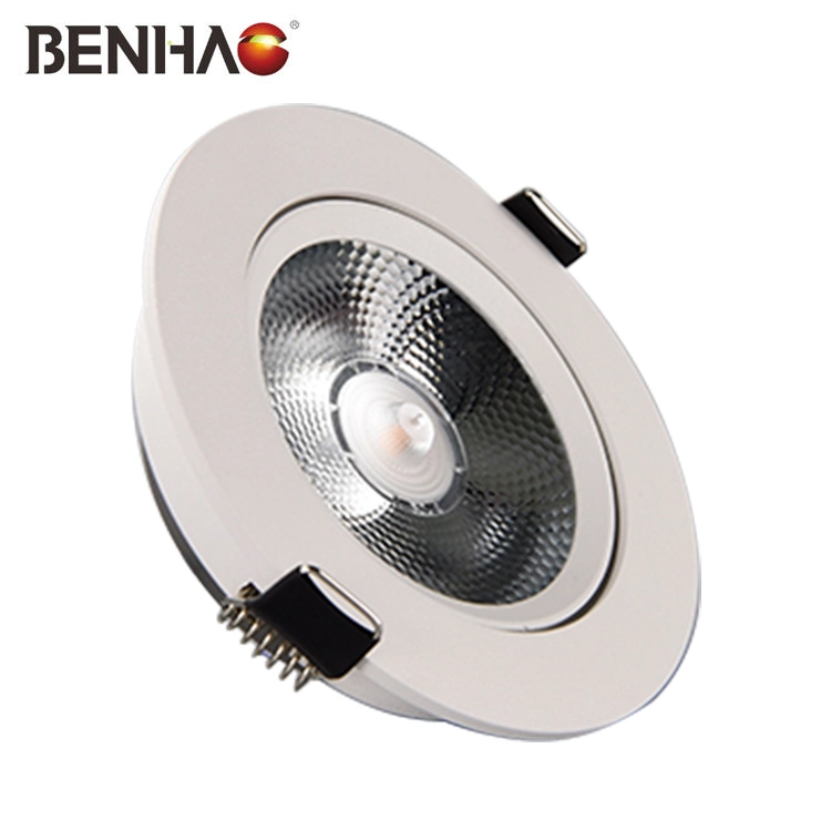 Hotel incrustado en el hogar de aluminio ajustable Downlight LED Downlight COB faro de techo