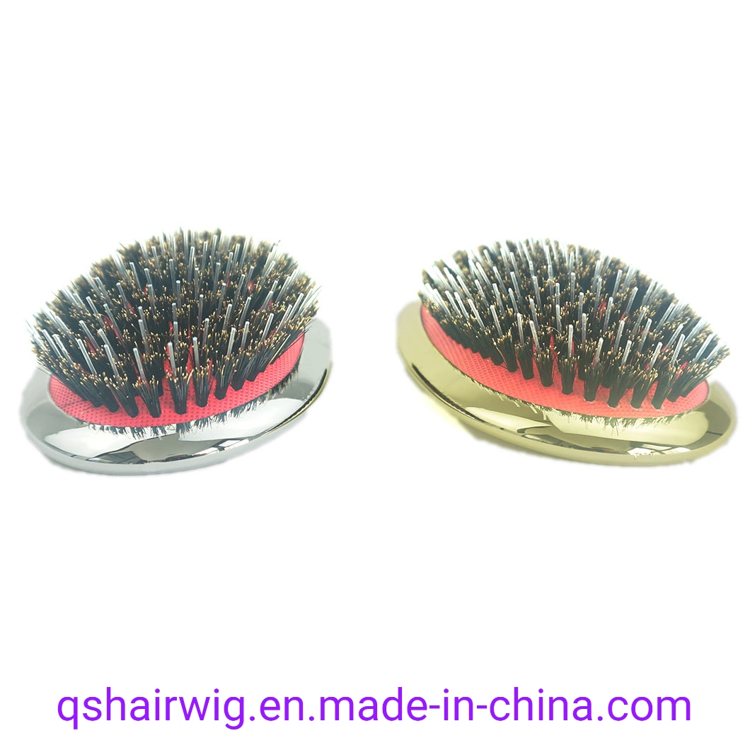 Wholesale/Supplier Custom Gold and Silver Hair Massage Comb Grooming Hairdressing Portable Plastic Extension Hairbrush Comb Hair Brush