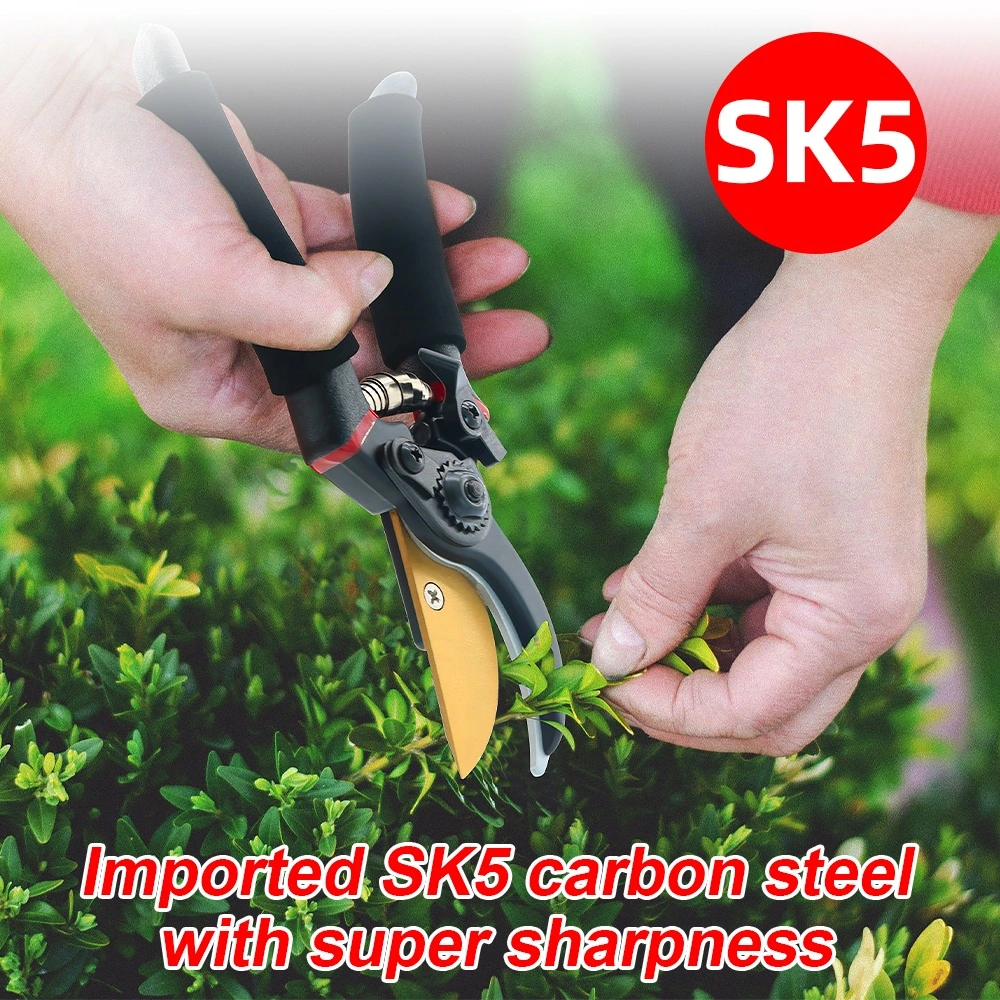 Professional Premium Titanium Bypass Pruning Shears Garden Tool