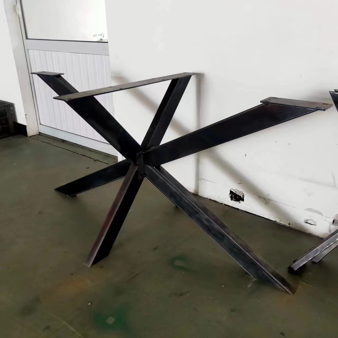 Stainless Steel Cross Frame Chromed Metal Furniture Spider Table Legs