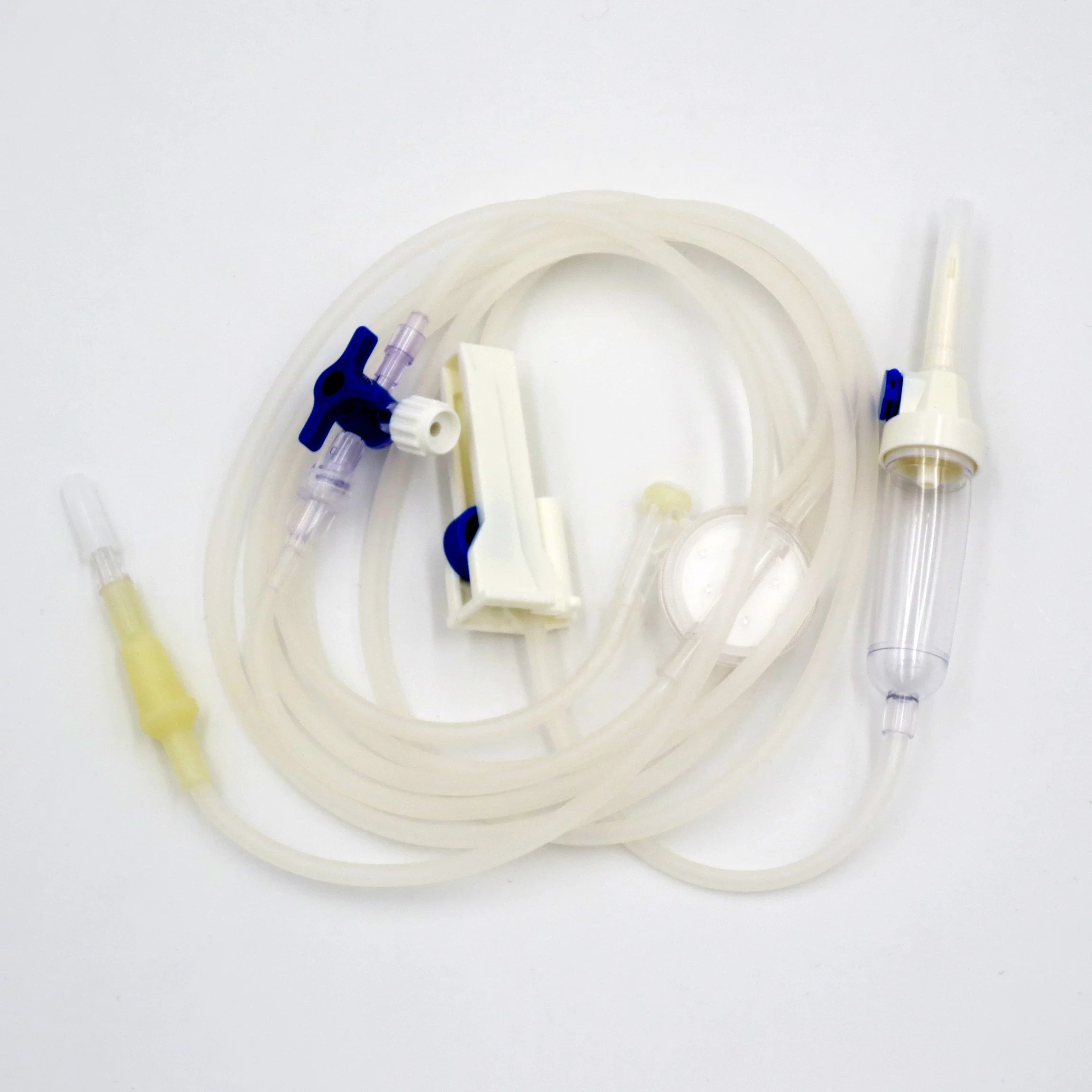 Sterile Infusion Set, Luer-Lock, Tube Length 150 Cm, Semi-Transparent, Filter, CE&ISO13485