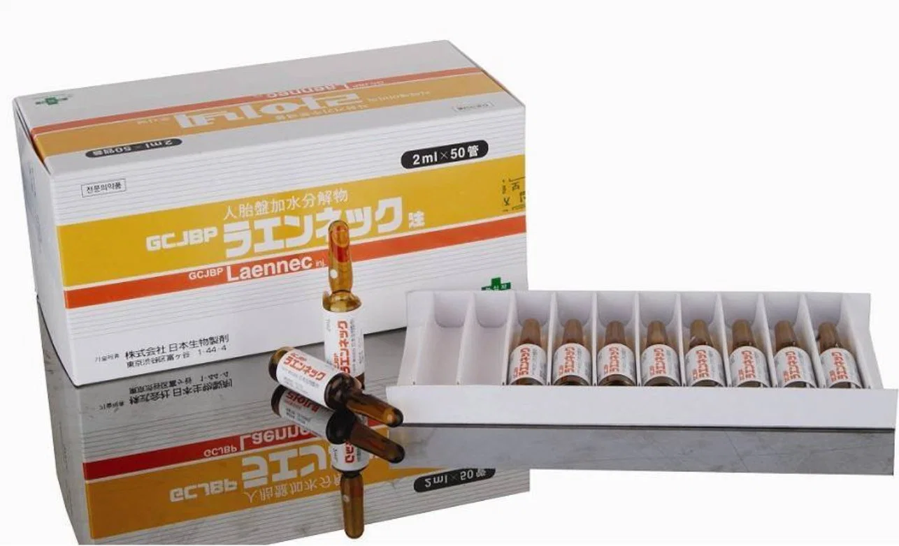 Japón Jbp fabricado Hgf la placenta humana Laennec 50 AMG de Laennec medicamentos éticos tecnologías únicas para el hígado dañado