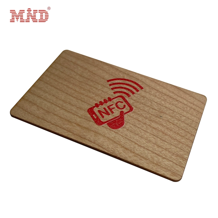 Factory Price RFID NFC Wood Card with Customized Printing