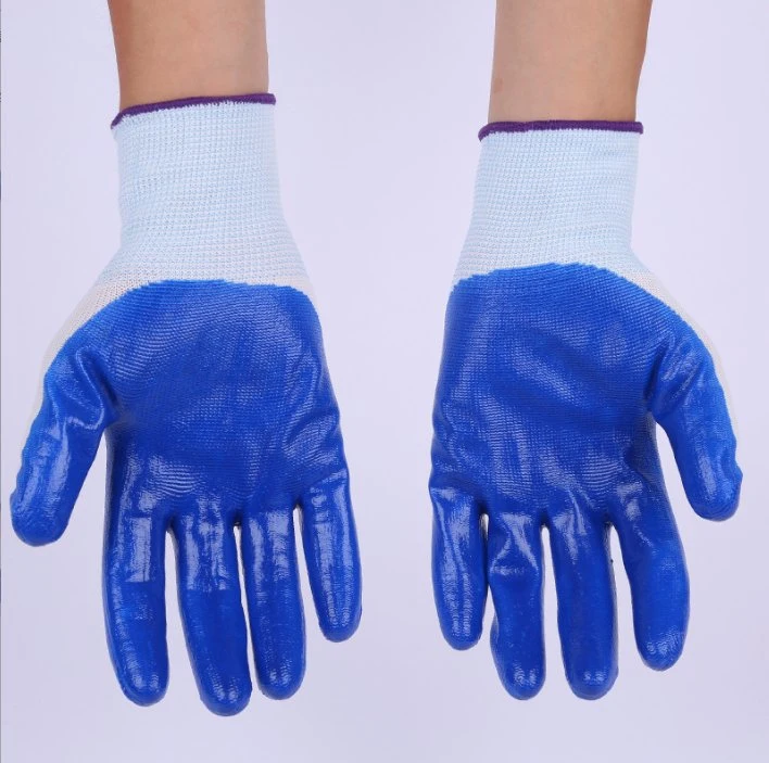 Work Gloves for Men Safety Work Gloves Bulk Gardening Gloves Construction Gloves with Nitrile Coated Grip on Palm and Fingers for Women Working Warehouse Repair