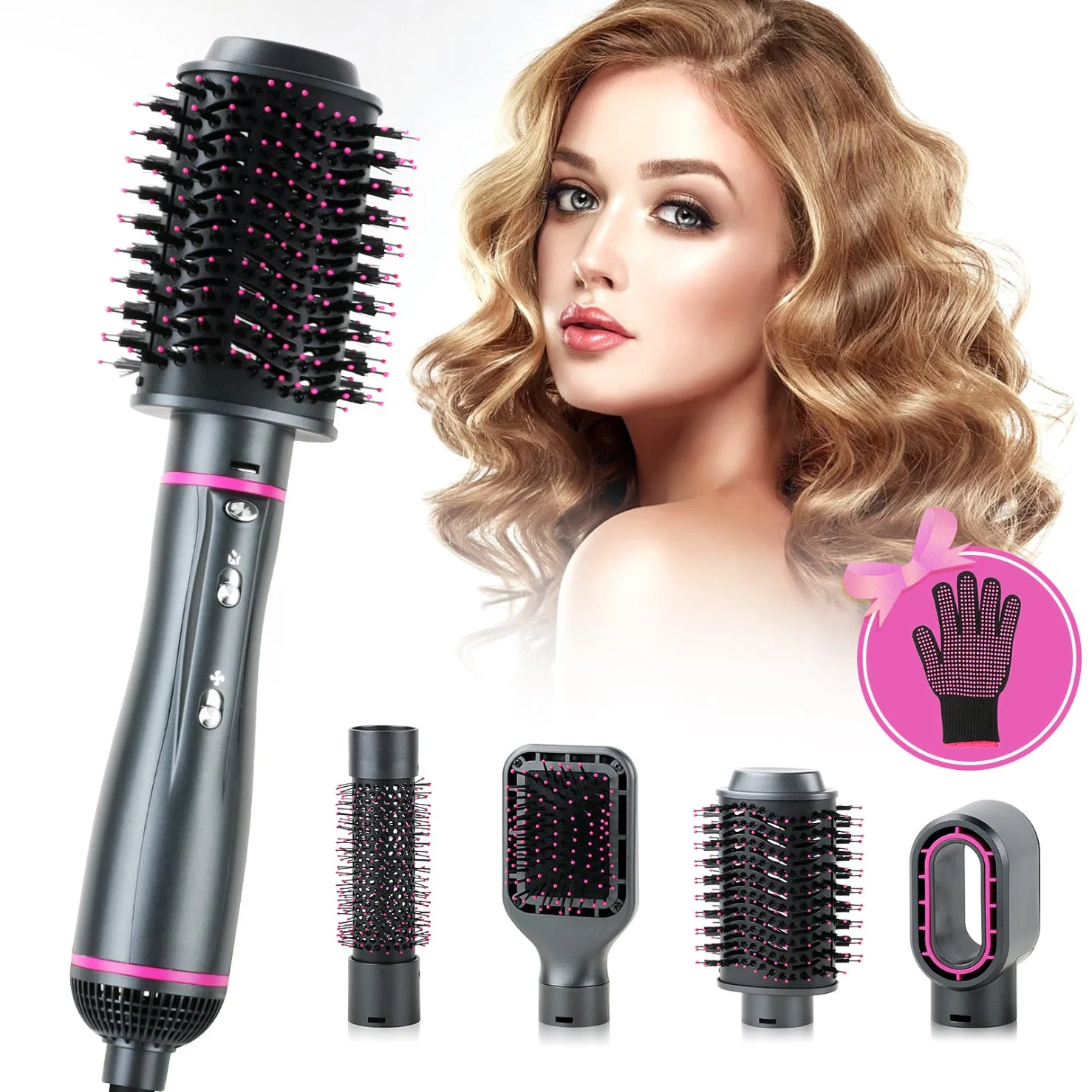 Wechip 4 in 1 Multi Hot Air Blower Brush Hair Dryer Electric Hot Air Brush One Step Hair Dryer 1000W High Power Hot Air Brush Comb Hair Dryer Brush Price